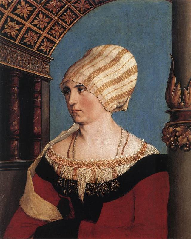 HOLBEIN, Hans the Younger Portrait of the Artist's Wife oil painting image